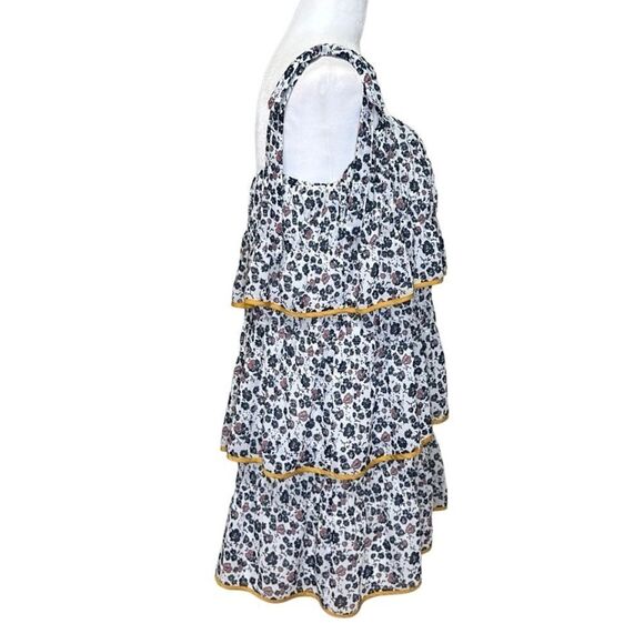 Tularosa - “Gloria” Tiered Flounce Dress in “Malibu Floral” - Size L, Multi - Picture 8 of 16